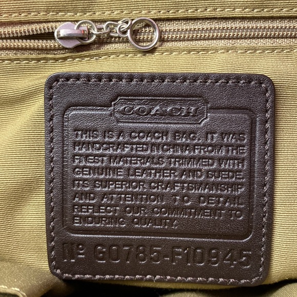 Brown Coach Signature Hobo Bag No. G0785-10945 adjustable strap - Picture 14 of 16